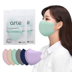 vattnig [10 pcs] korea face mask for adults – bird beak type 2d protective health face mask for dust and smoke – 4-layer protective filter – ideal fit for comfortable wear - mint