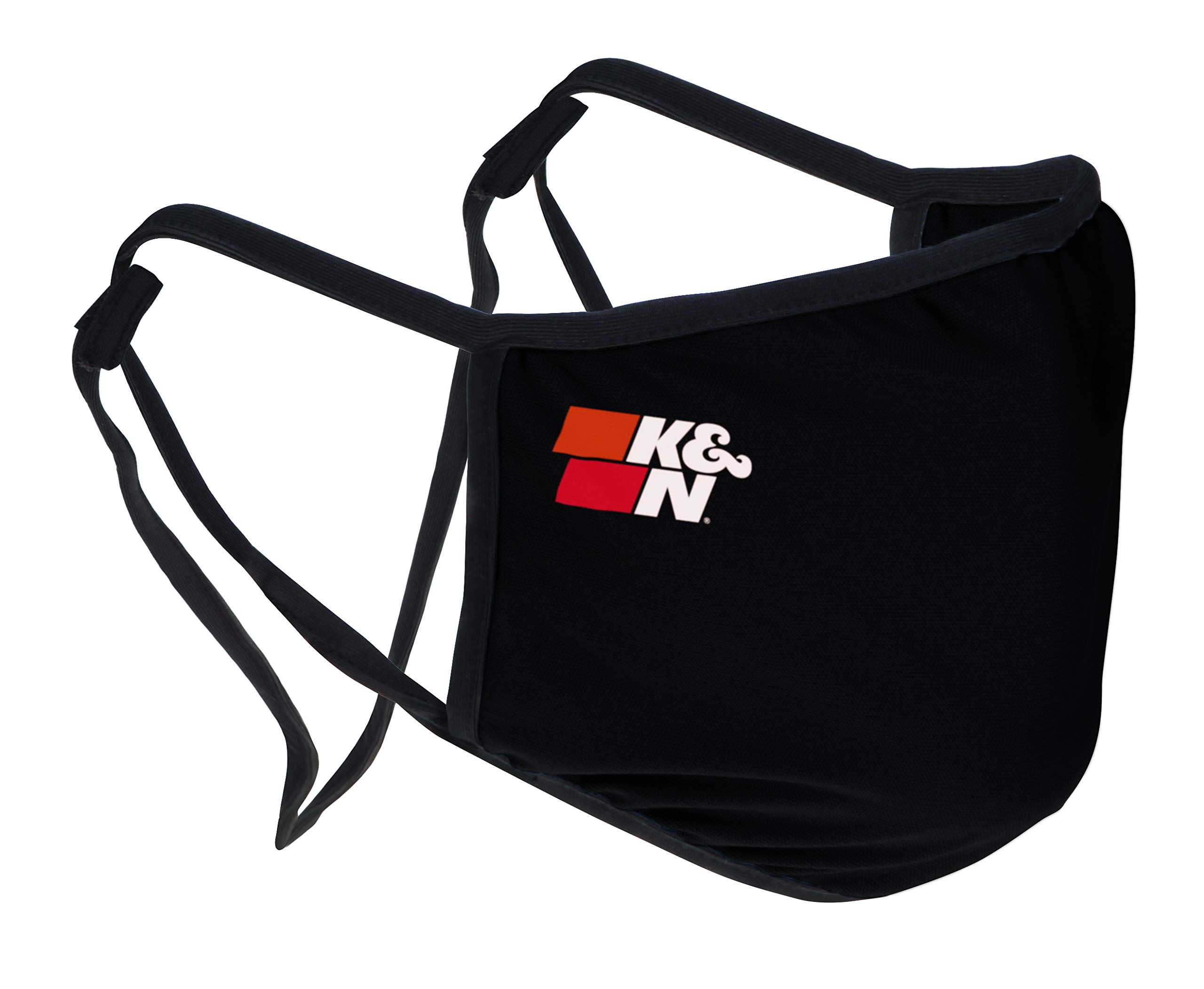 K&N Face Mask: Single Layer Polyester Mask for Increased Breathability; Washable, Reusable, and Comfortable: Black , 88-0500BK