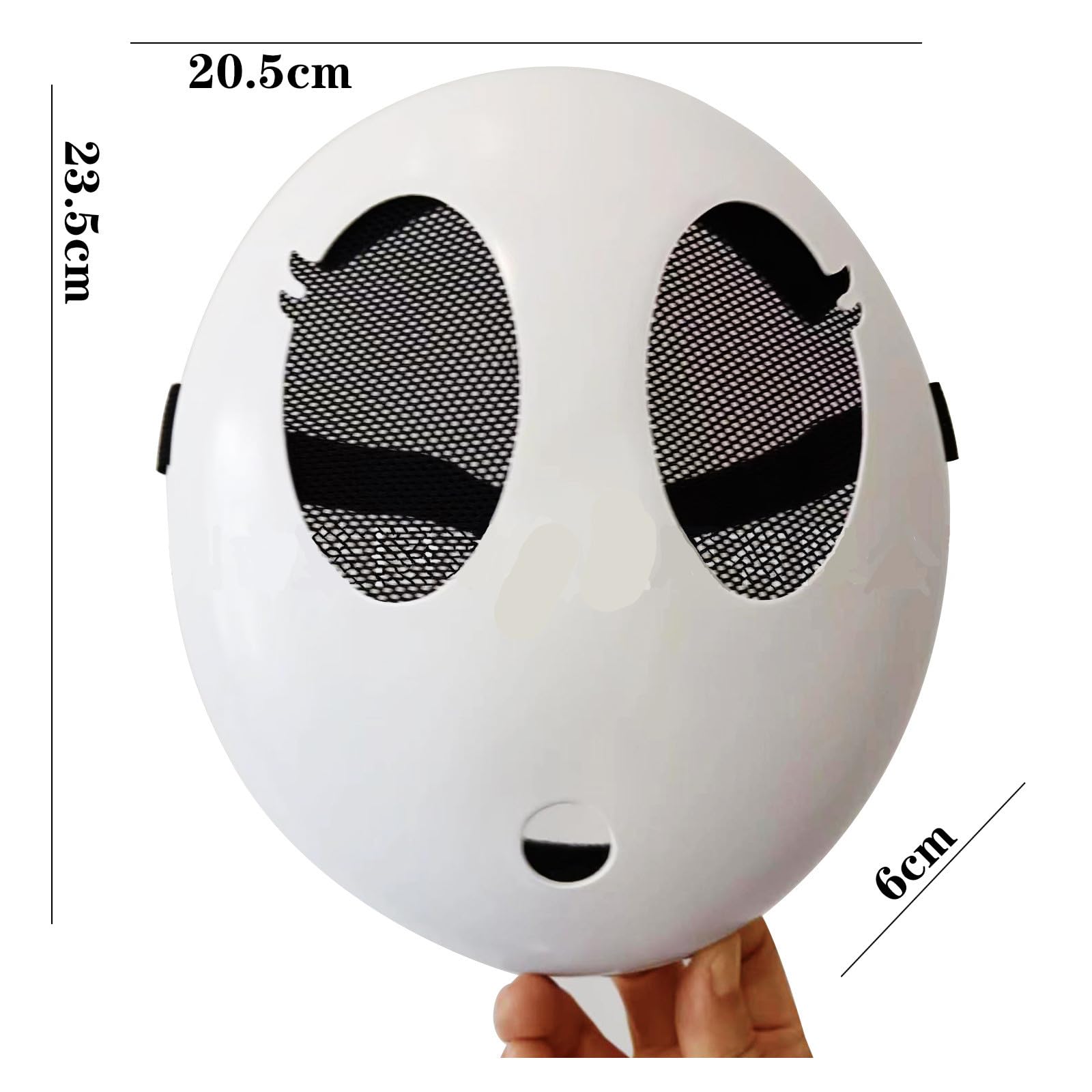 Shy Guy Mask Cheap for Women White Latex Full Face Mask