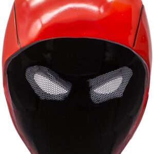 XSQUD Red Mask Hood Helmet Durable Adult Cosplay Halloween Costume Prop Party Accessory (RH helmet)