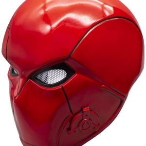 XSQUD Red Mask Hood Helmet Durable Adult Cosplay Halloween Costume Prop Party Accessory (RH helmet)