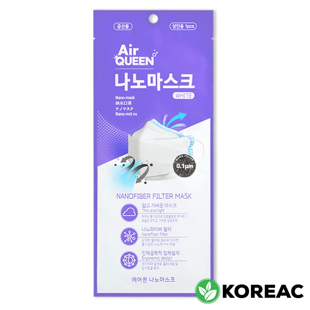 KOREAC_[Pack of 30 [Air Queen] Nano Mask_White