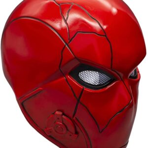 XSQUD Red Mask Hood Helmet Durable Adult Cosplay Halloween Costume Prop Party Accessory (RH helmet)