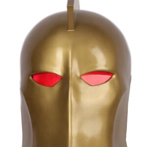 Dr Fate Helmet Deluxe Resin Full Head Golden Cosplay LEDs Mask Xcoser