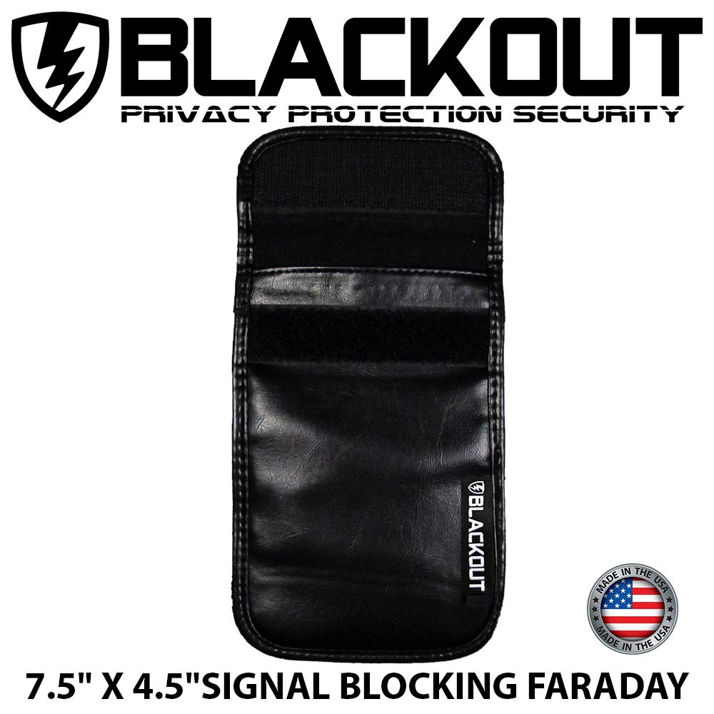 RFID Blocking Privacy Bag Faraday Cage EMP BLACKOUT Bags 7.5" X 4.5" Passports Credit Cards Smartphones Hard Drives iPhone Android