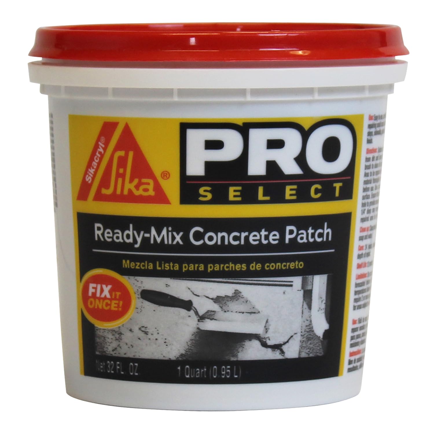 DAPConcrete Watertight Filler and Sealent 10.1 ounce Gray and Sika - Sikacryl - Gray - Ready-Mix Concrete Patch - for Repairing spalls and Cracks in Concrete and Masonry - Textured - 1 qt