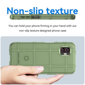 CCSmall Case for Samsung Galaxy Xcover6 Pro, Heavy Duty Shockproof Military Grade Drop Tested Field Phone Case Bumper Rugged Cover for Samsung Galaxy Xcover Pro 2 HD Green