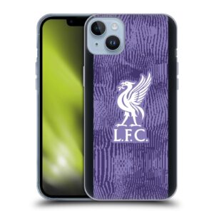 Head Case Designs Officially Licensed Liverpool Football Club Third Kit 2023/24 Soft Gel Case Compatible with Apple iPhone 14 Plus