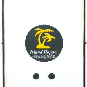 Island Hopper Lakeside Tropical Graphics Series 10ft x 6ft inflatable water platform floating dock & bouncer slide (Platform Only)