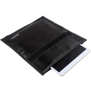 Hodufy Faraday Bag for Phones+Upgraded Faraday Bag for Key Fobs(2-Pack) Fireproof Money Bag