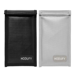 Upgraded Faraday Bag for Key Fobs(2-Pack)+Hodufy Fireproof Money Bag