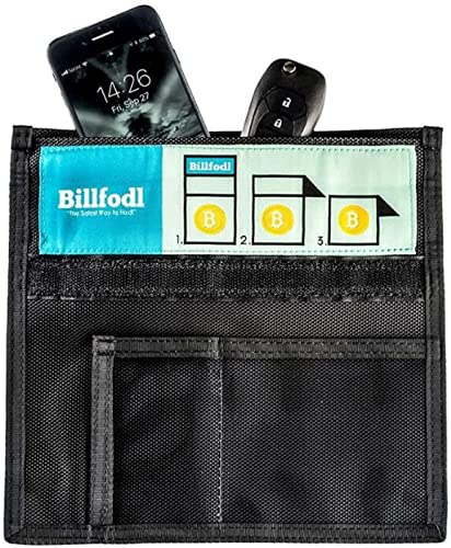 Billfodl - Faraday Bag (Large) - RFID Blocking Bags for Phones, Tablets, Cryptocurrencies, Backups and Key Fobs - Anti-Theft, Anti-Hacking Signal Blocking Pouch - Faraday Cage Protectors