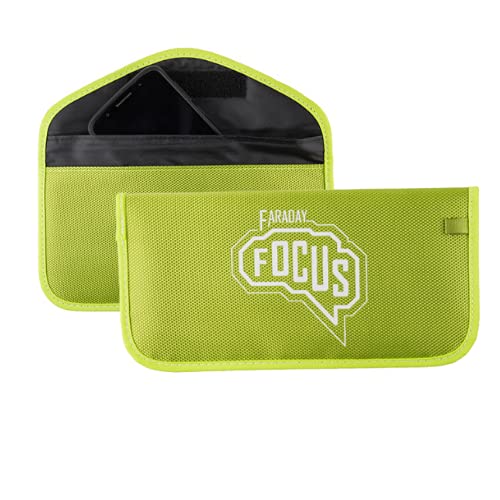 Apple and Android Faraday Focus Green Faraday Sleeve | Device Isolating Communications Blocking Container