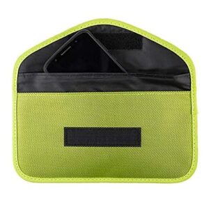 Apple and Android Faraday Focus Green Faraday Sleeve | Device Isolating Communications Blocking Container