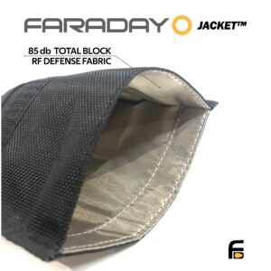 Faraday Bag XL Heavy Duty Black Canvas Kit - for Cell Phones, Tablets, Key FOBs, Passports, Credit Cards - EMP CME Signal Shielding for Law Enforcement and Military