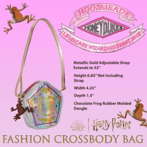 Harry Potter Wizarding World, Hogwarts Honeydukes Crossbody Purse for Girls, Adjustable Strap, Iridescent & Metallic Material