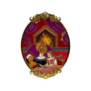 Loungefly Disney Beauty and the Beast Fireplace Scene 3" Collector Box Pin