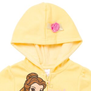 Disney Princess Belle Little Girls Zip Up Peplum Hoodie 6-6X