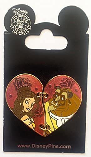 Disney Pin 113566 Belle Beauty and The Beast Heart Pin Valentine's Day