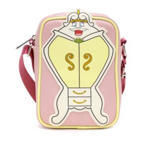 disney bag, cross body, beauty and the beast armoire the wardrobe pose, vegan leather