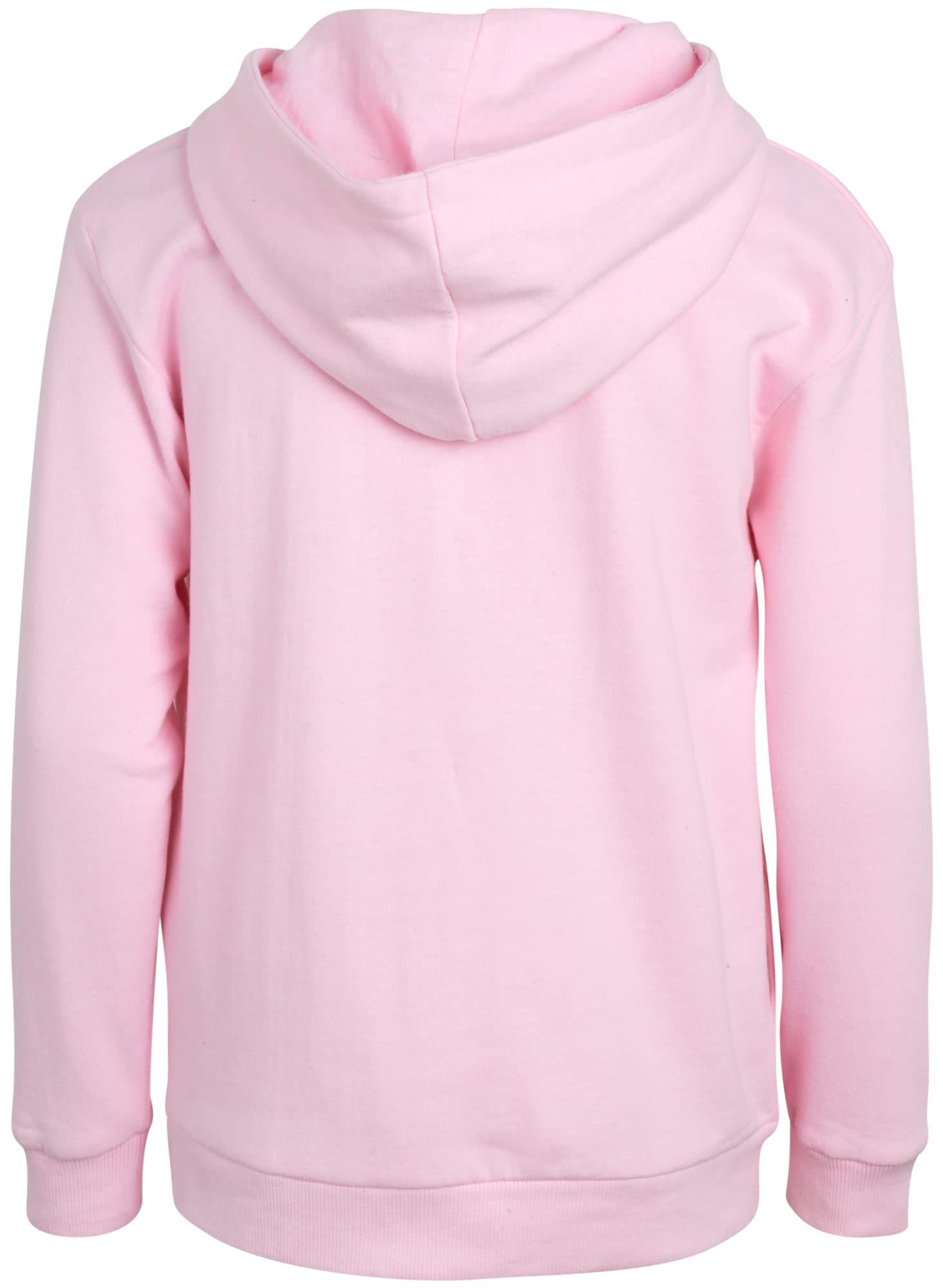 Disney Girls' Princess Sweatshirt – Frozen Elsa Anna, Cinderella, Belle, Moana Pullover Hoodie (2T-7), Size 4T, Belle Pink