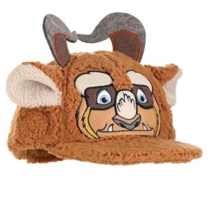 elope Disney Beast Plush Fuzzy Costume Cap with Ears Standard Multicolor