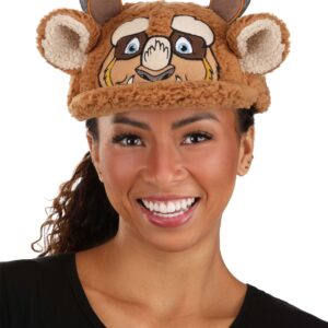 elope Disney Beast Plush Fuzzy Costume Cap with Ears Standard Multicolor