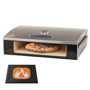 bakerstone p-ahxxx-o-000 professional series pizza oven, black/stainless