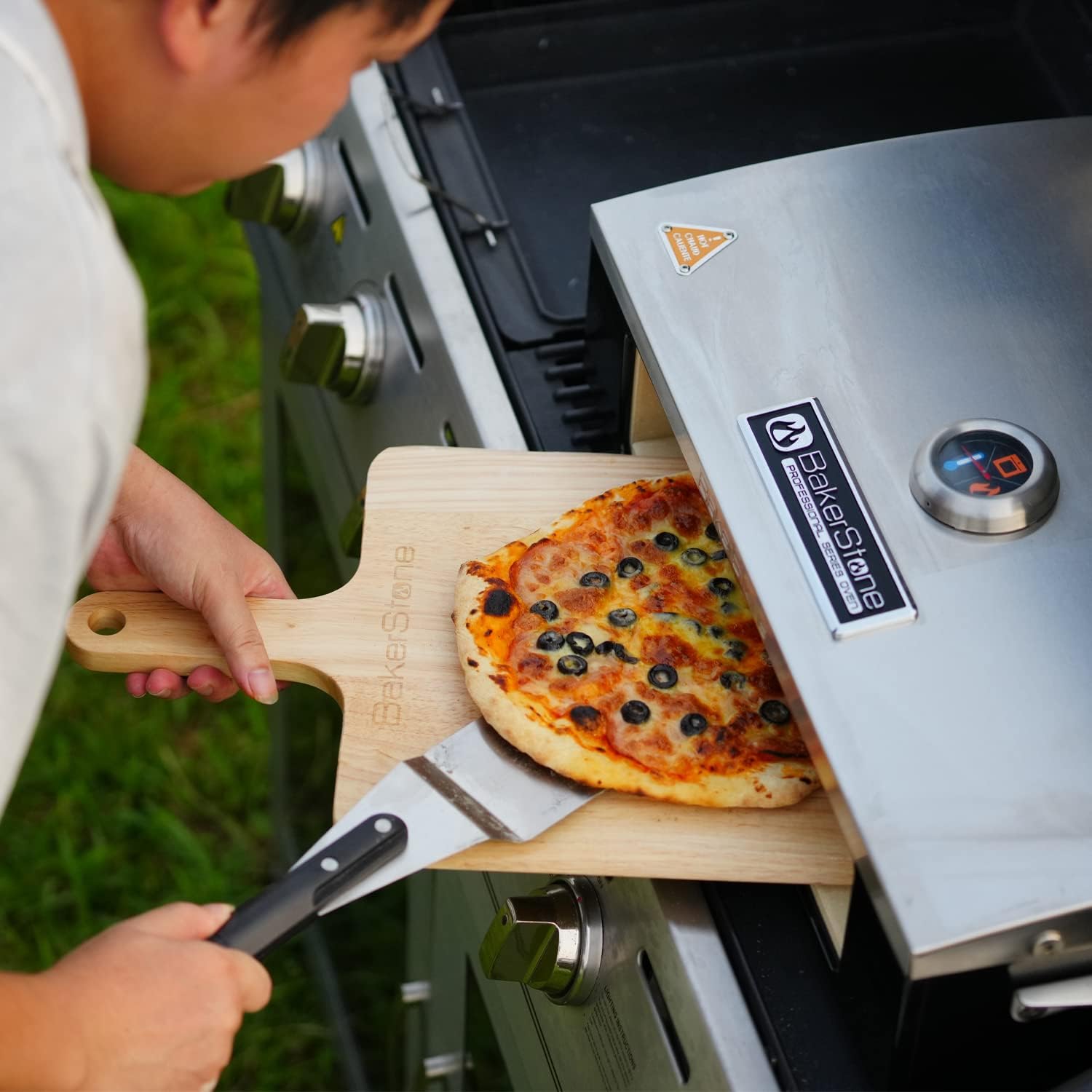 BakerStone P-AHXXX-O-000 Professional Series pizza oven, Black/Stainless