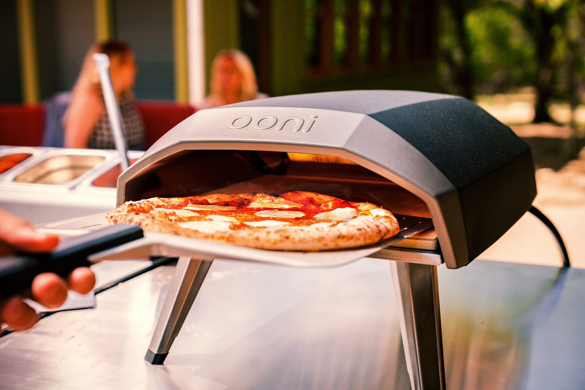 Ooni Koda 12 Portable Gas Pizza Oven with Ooni 12" Perforated Peel + Protective Cover- Outdoor Pizza Oven for Authentic Stone