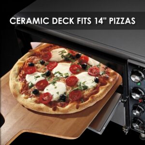 Waring Commercial WPO350 Medium-Duty Double Deck Pizza Ovens for Pizza up to 14" diamater, Ceramic Deck, 240V, 3500W, 6-20 Phase Plug