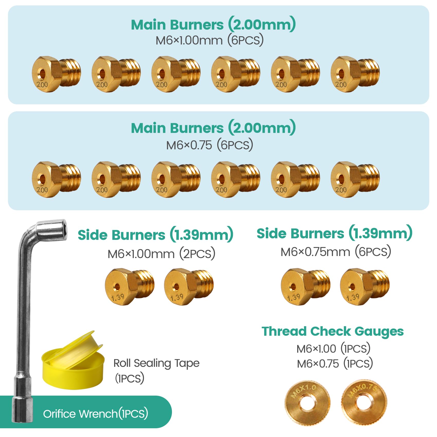 5369 Propane to Natural Gas Conversion Kit, For Weber,Blackstone 28" &36 ",Pizza Oven,Fire Pit, Generator, Patio Heater,etc.12FT 3/8" ID Natural Gas Hose with Quick Connect