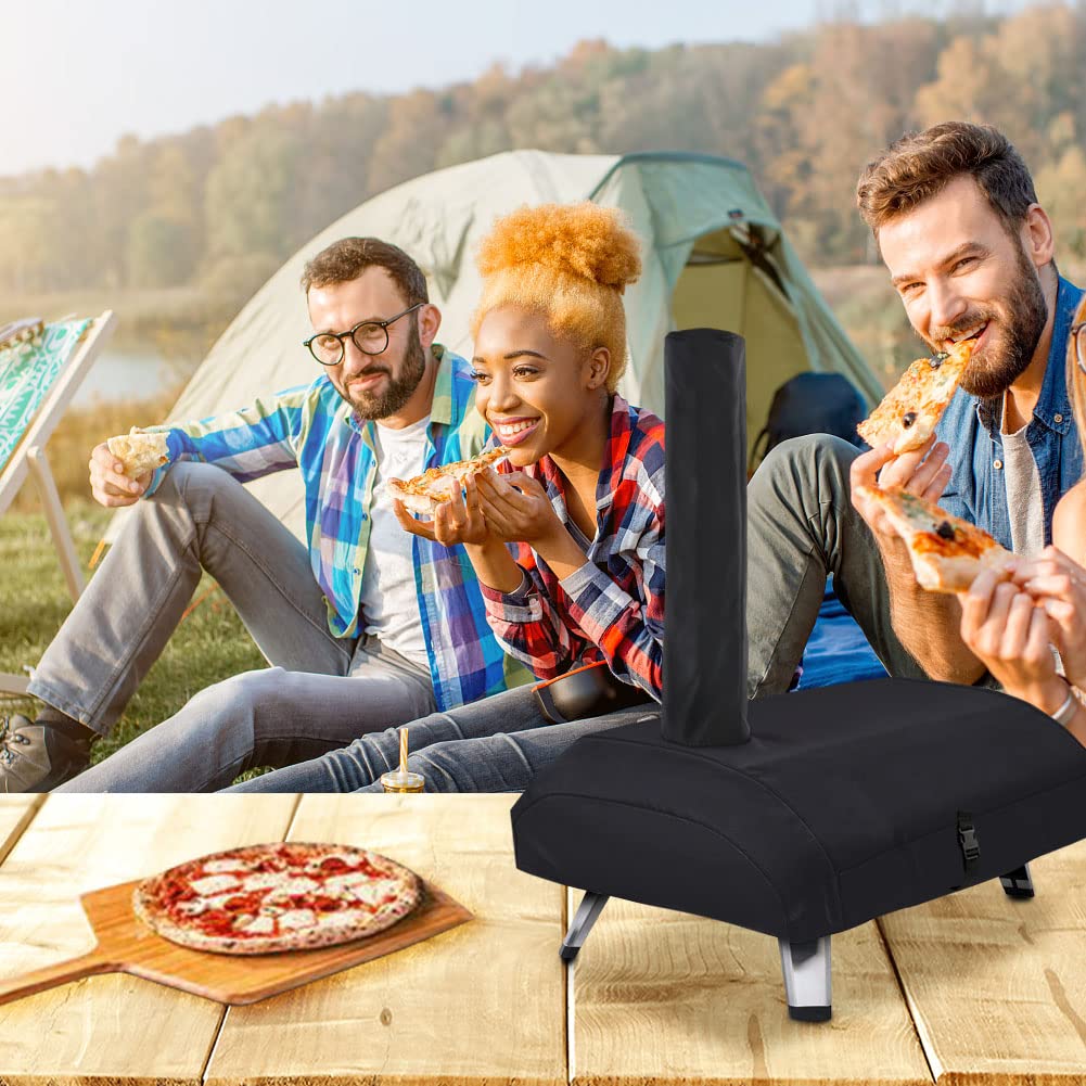 Carry Cover for Ooni Karu 16 inch Pizza Oven, iCOVER Heavy Duty Portable Outdoor Pizza Oven Cover for Ooni Karu 16 Multi-Fuel Waterproof Backyard Pizza Oven Accessories