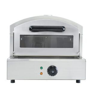 BNDHKR Commercial Electric Pizza Oven Countertop Stainless Steel Pizza Maker with 12" Pizza Stone for Outdoor Cooking, Portable Pizza Maker