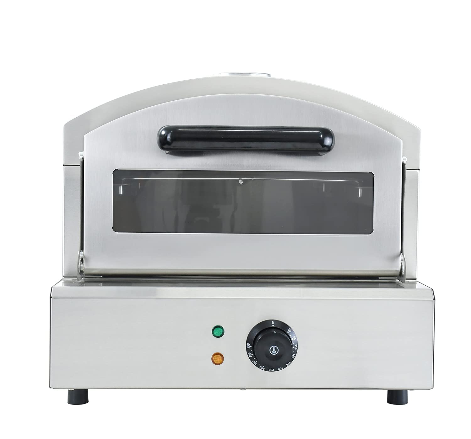 BNDHKR Commercial Electric Pizza Oven Countertop Stainless Steel Pizza Maker with 12" Pizza Stone for Outdoor Cooking, Portable Pizza Maker