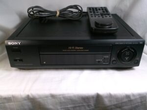 sony slv-675hf video cassette recorder player vcr w/ hi fi stereo