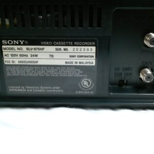 Sony SLV-675HF Video Cassette Recorder Player VCR w/ Hi Fi Stereo