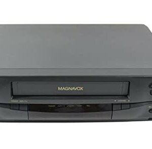 MAGNAVOX 4-Head VCR Video Cassette Recorder w/Remote, USB Adapter, HDMI Converter