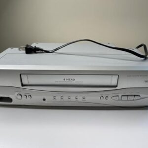 MAGNAVOX 4-Head VCR Video Cassette Recorder w/Remote, USB Adapter, HDMI Converter