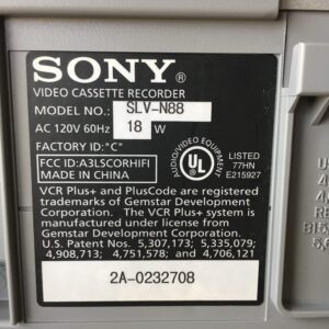 Sony SLV-N88 4-Head Hi-Fi Stereo VCR