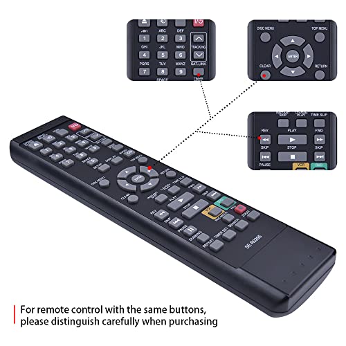 SE-R0295 Replaced Remote Control Compatible for Toshiba DVD/VCR Video Recorder DVR620KU D-VR620KU D-VR620 DKVR60KU D-VR610KU DVR610KU D-VR610 DKVR20U