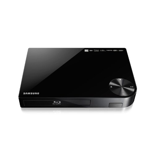 Samsung BD-F5700 Blu-ray DVD Disc Player with Built-in Wi-Fi Internet Connection, 1080p and Full HD Upconversion, Plays Blu-ray Discs, DVDs and CDs, Plus High Speed HDMI Cable (Renewed)