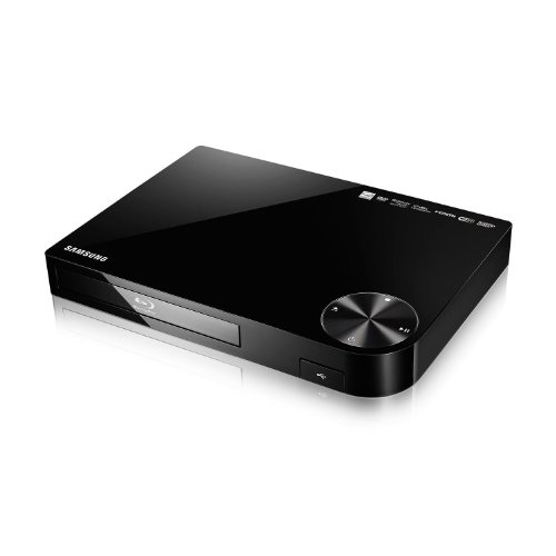 Samsung BD-F5700 Blu-ray DVD Disc Player with Built-in Wi-Fi Internet Connection, 1080p and Full HD Upconversion, Plays Blu-ray Discs, DVDs and CDs, Plus High Speed HDMI Cable (Renewed)