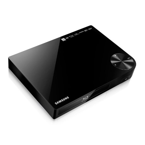 Samsung BD-F5700 Blu-ray DVD Disc Player with Built-in Wi-Fi Internet Connection, 1080p and Full HD Upconversion, Plays Blu-ray Discs, DVDs and CDs, Plus High Speed HDMI Cable (Renewed)