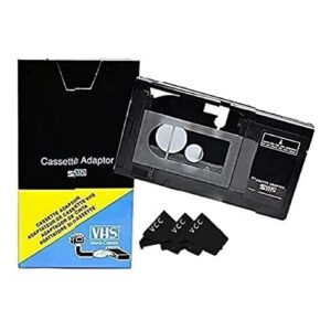 Motorized VHS-C to VHS Cassette Adapter for SVHS Camcorders JVC RCA Panasonic + 3 VCC Micro-Fiber Cloth NOT COMPATIBLE WITH 8mm/MiniDV/Hi8 Tapes