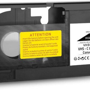 New Motorized VHS-C to VHS Cassette Adapter for SVHS Camcorders JVC RCA Panasonic (NOT Compatible with 8mm/MiniDV/Hi8 Tapes)