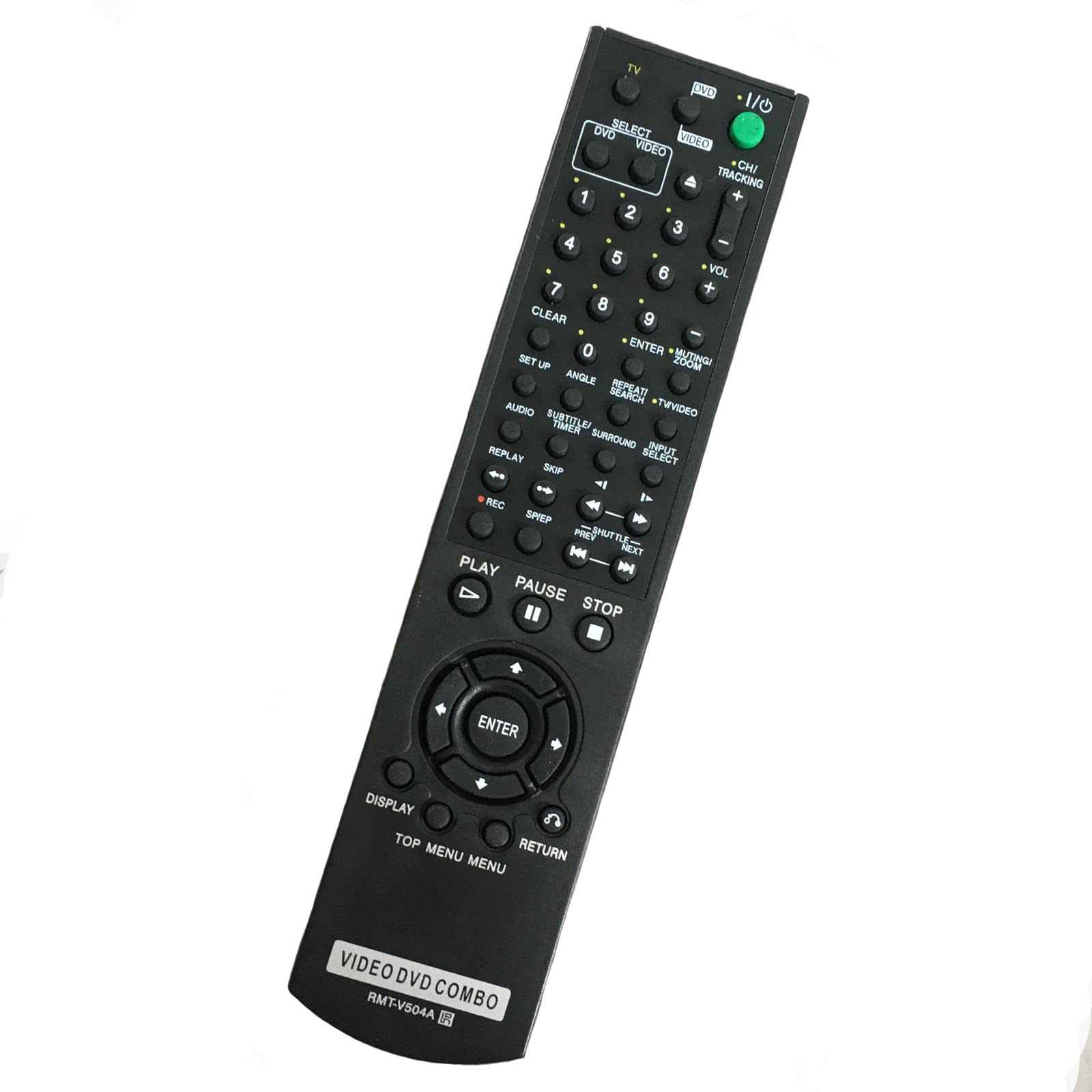 Replacement Remote Control RMT-V504A Fit for Sony DVD/VCR Combo Player Compatible with RMT-V501, RMT-V501A, RMT-V501C, RMT-V501D, RMT-V501E and RMT-V501F