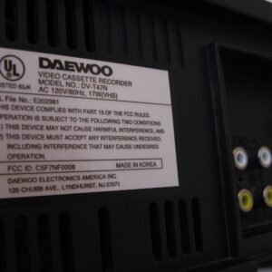 Daewoo 4-Head Mono VCR (DV-T47N)