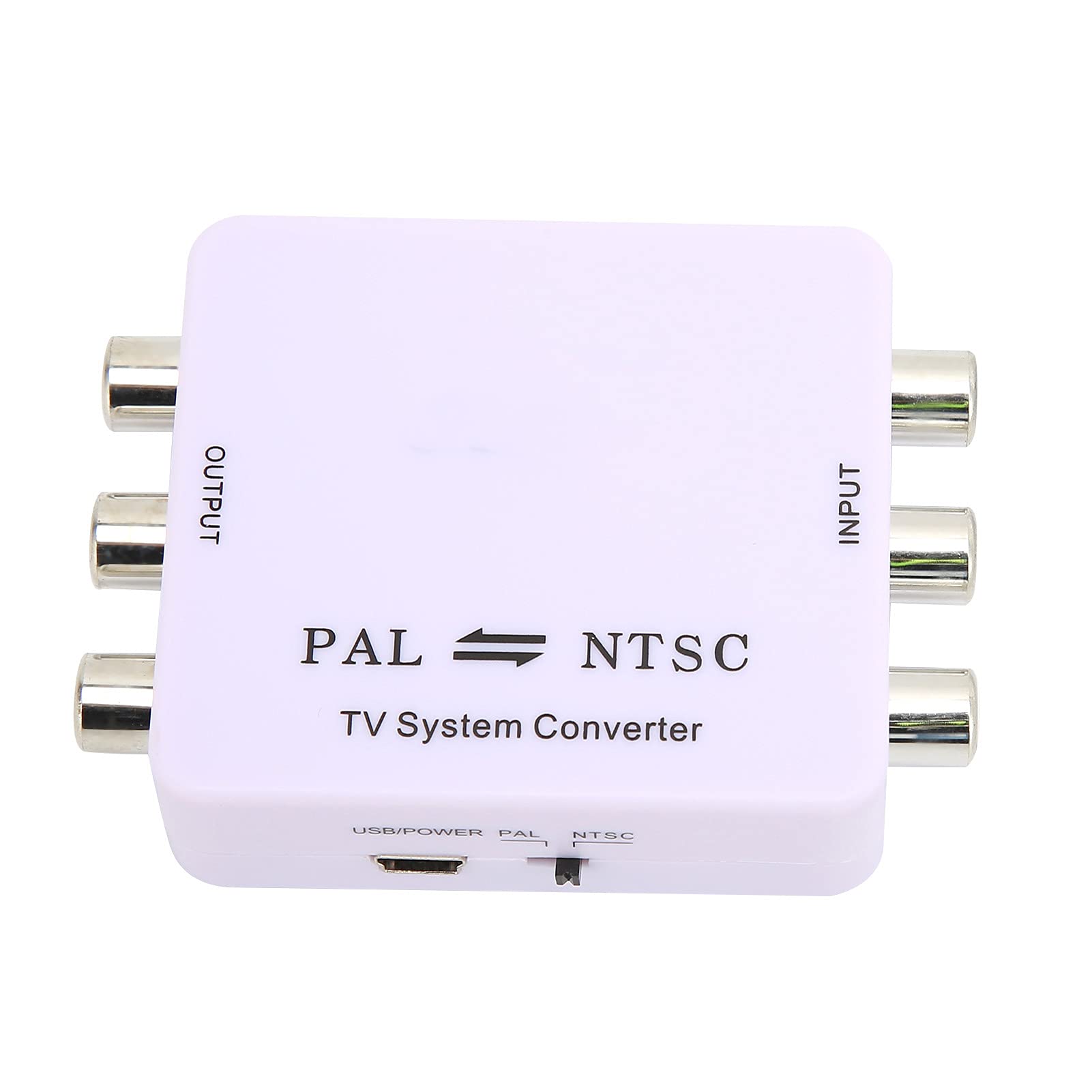 Mini PAL to NTSC Converter PAL NTSC Mutual Conversion Converter Adapter for Most DVD Players/recorders, camcorders, VCRs, Video Monitors and Various TV Systems