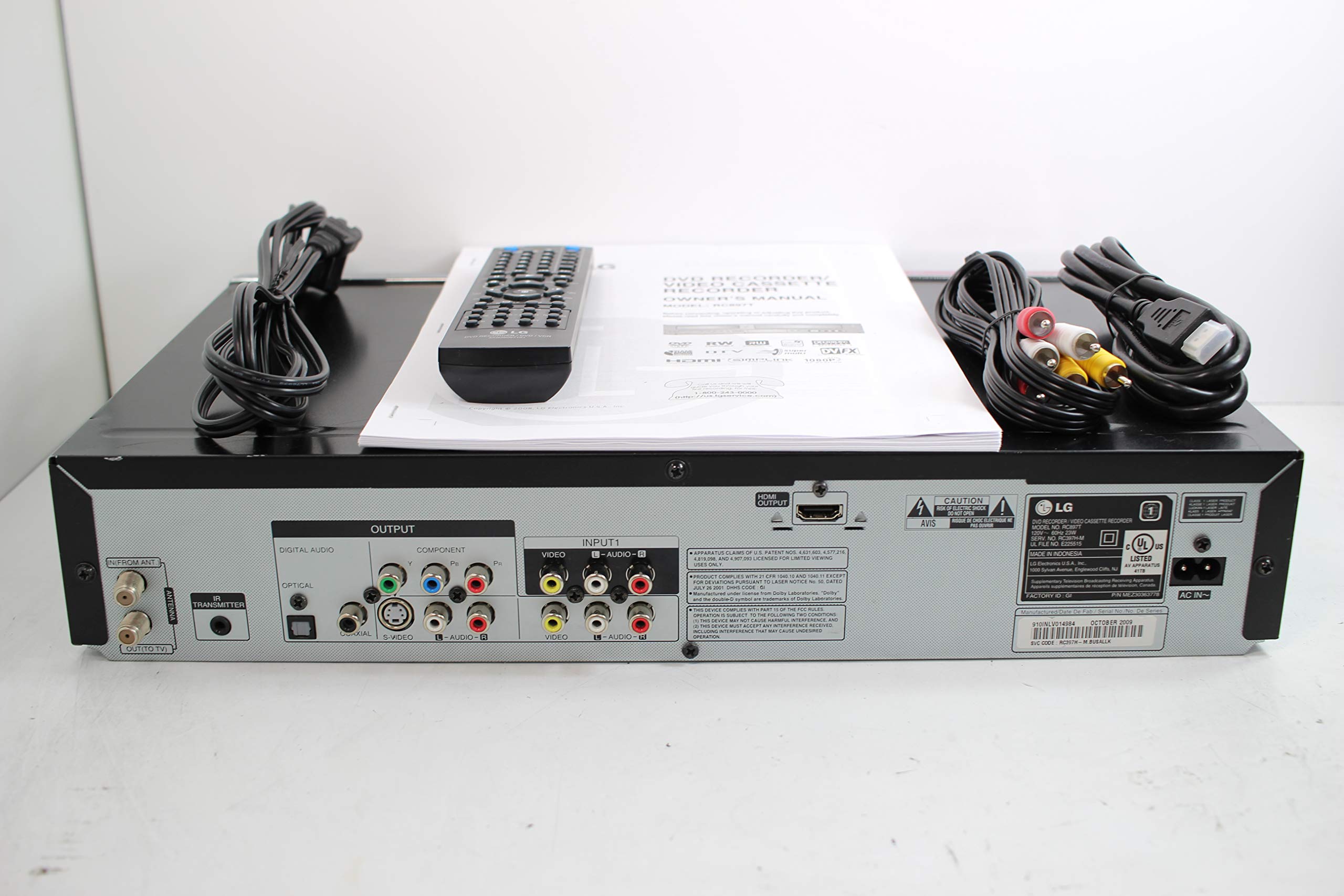 LG VHS to DVD Recorder VCR Combo w/remote, HDMI